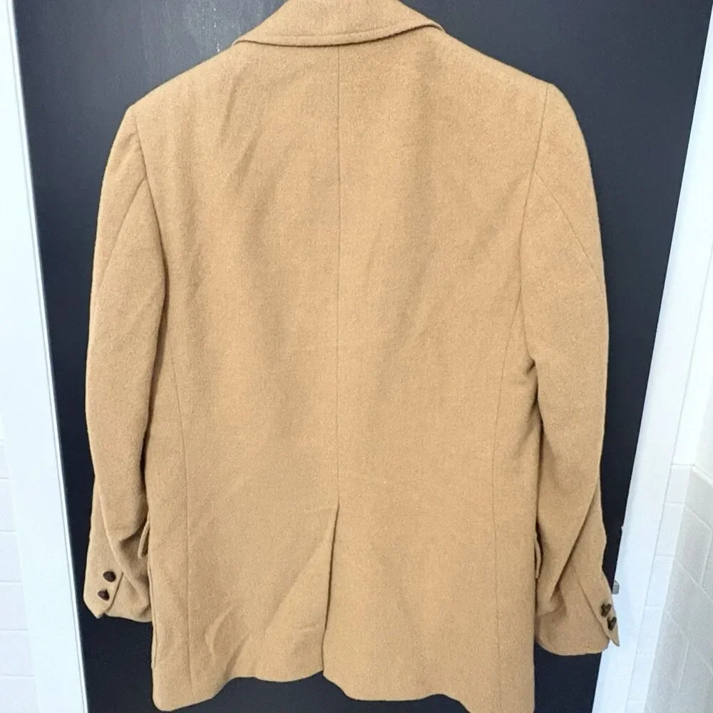 Brooks Brothers Sport Coat Mens 38 Beige 100% Camel Hair Made USA Jacket
